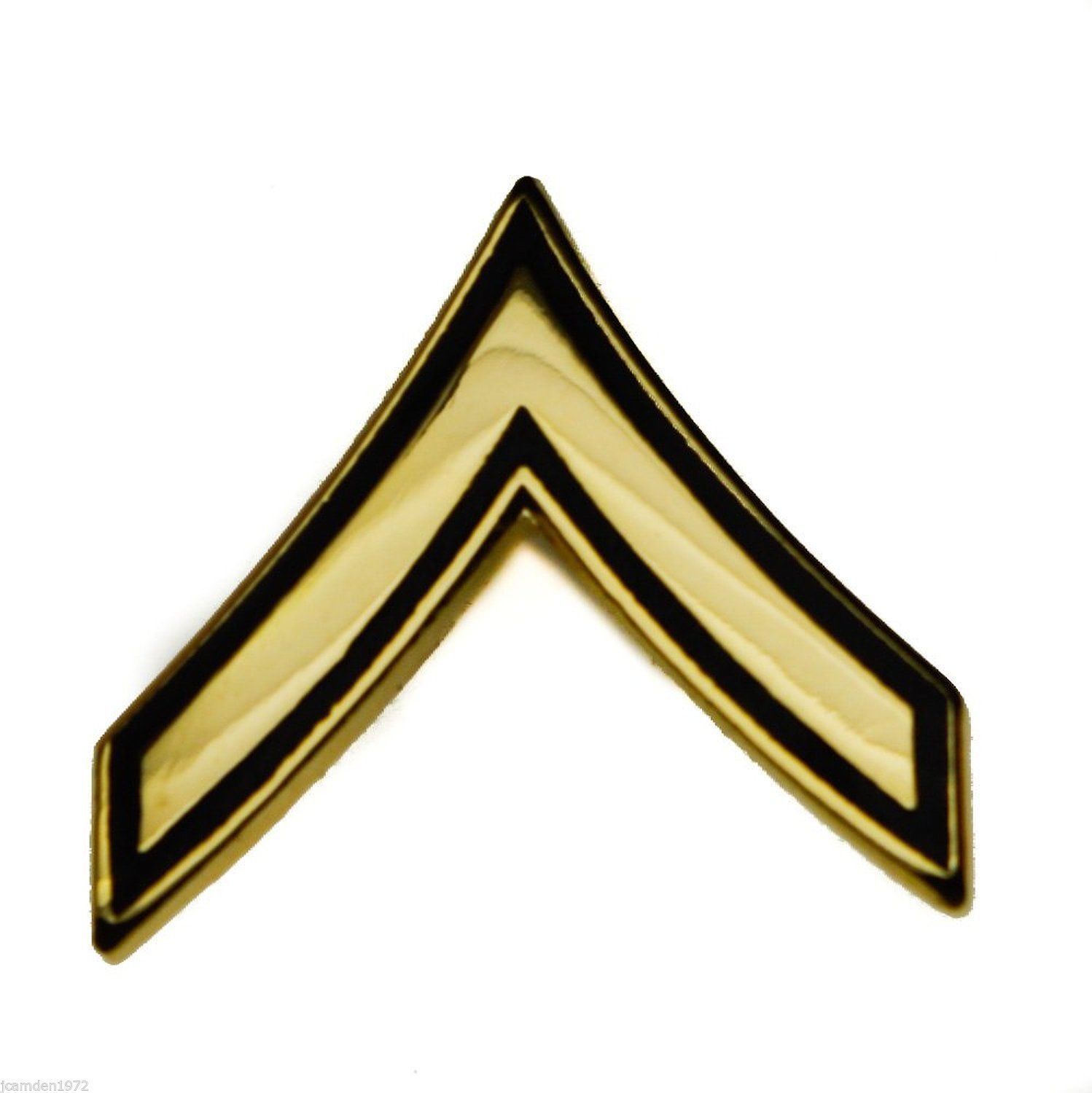 Army Private E-2 Hat or Lapel Pin H14423 F2D25T