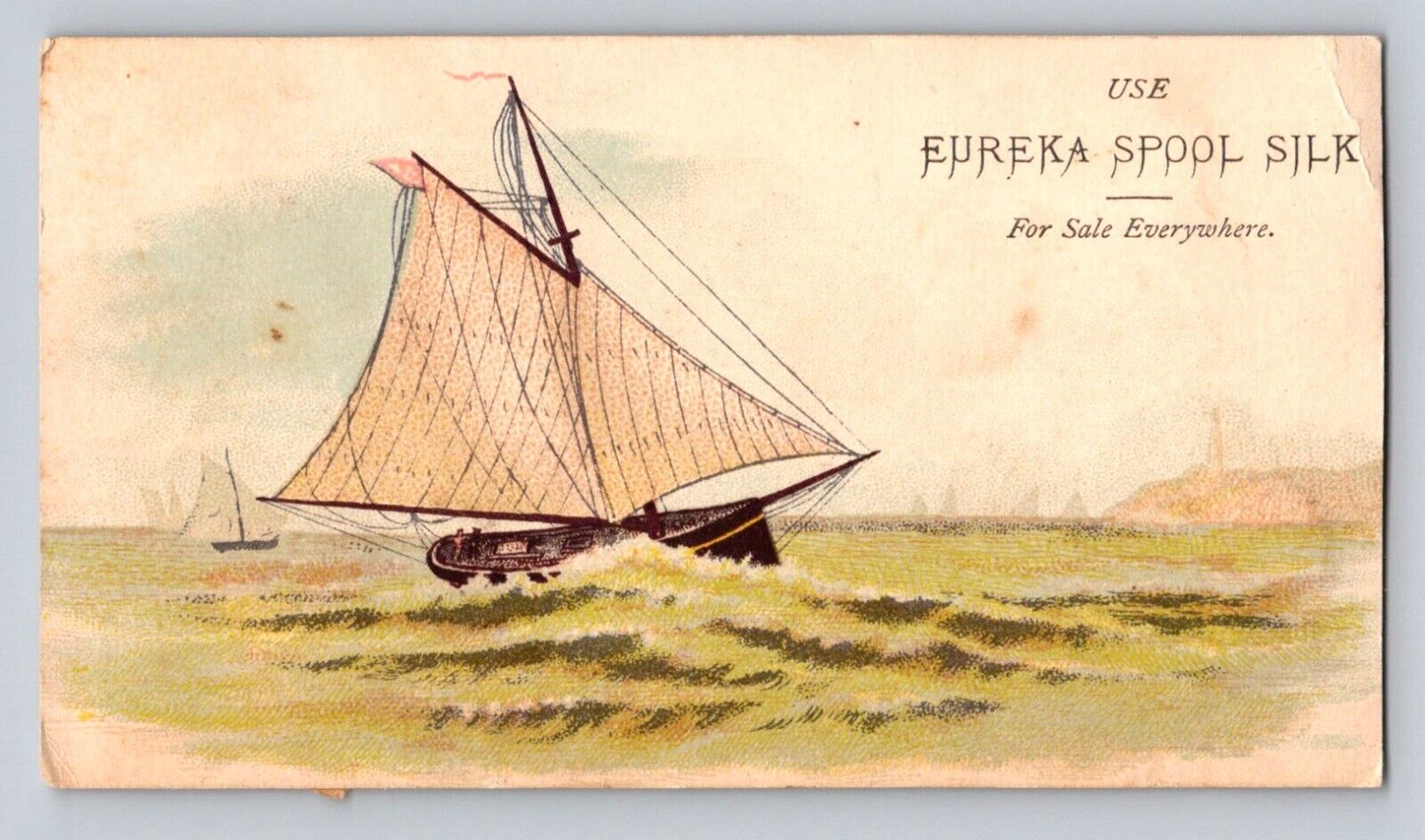 Eureka Spool Silk Sailboat Ships  P617
