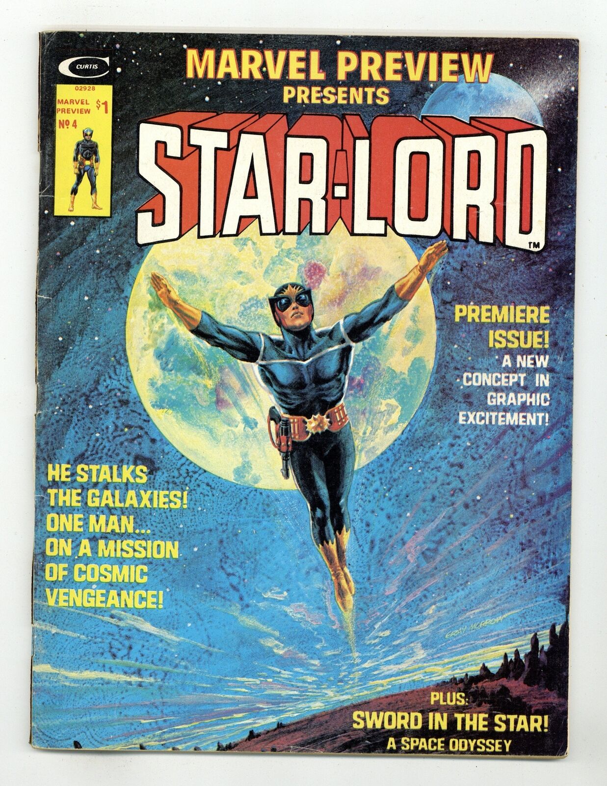 Marvel Preview #4 FR 1.0 1976 1st app. and origin Star-Lord