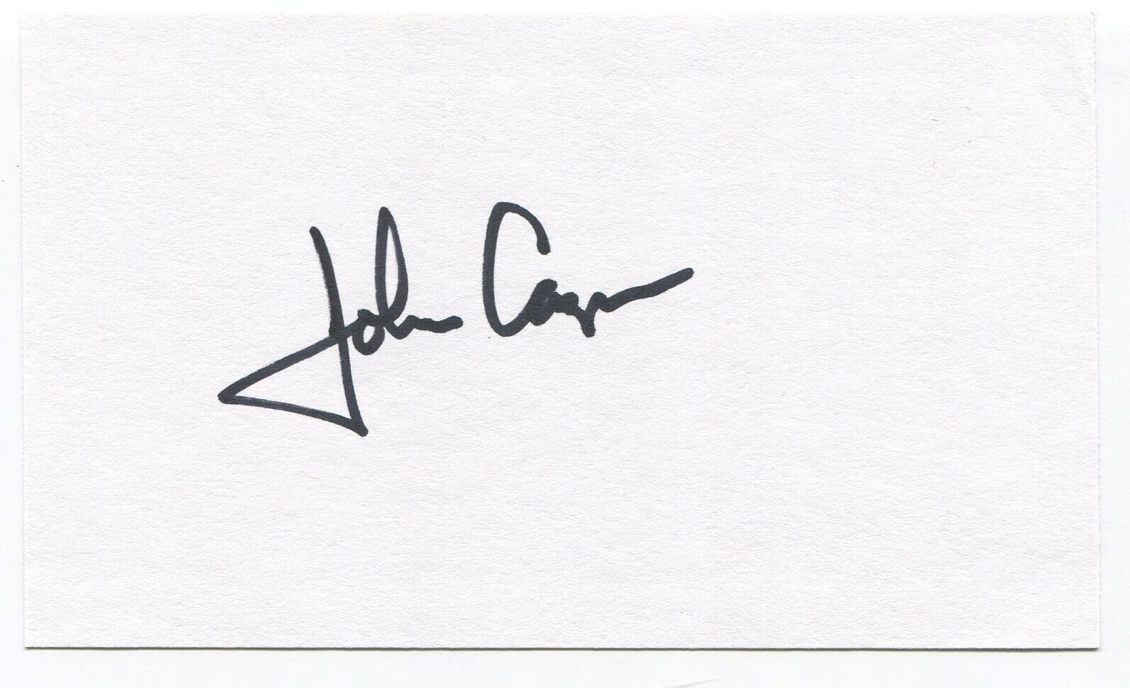John Casper Signed 3x5 Index Card Autographed NASA Space Astronaut