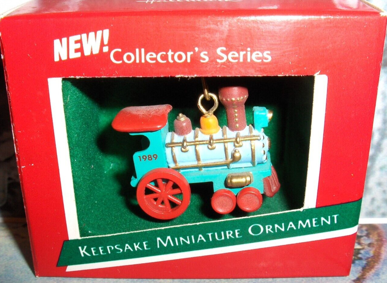 Noel RR`1989`Miniature-First In Noel RR Series,Hallmark Ornament- NOS- 