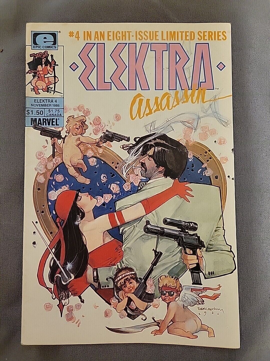 Elektra: Assassin #4 (Nov 1986, Marvel) Frank Miller Limited Series