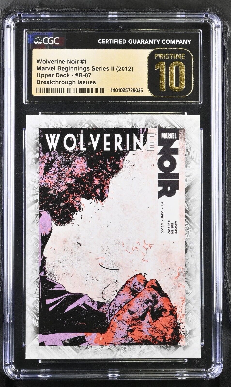2012 Marvel Beginnings Series 2 Breakthrough Wolverine Noir #1 CGC Pristine 10