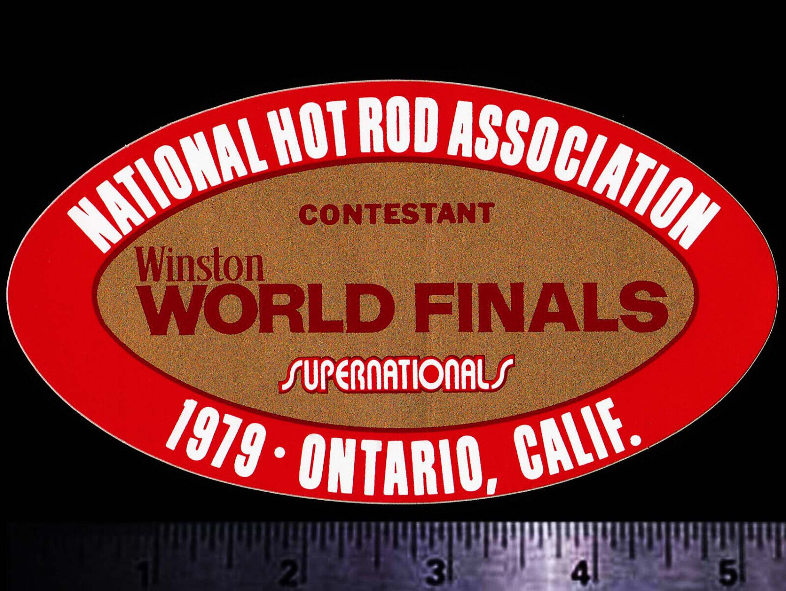 NHRA Winston World Finals Ontario, Calif. 1979 Orig Vintage Racing Decal/Sticker