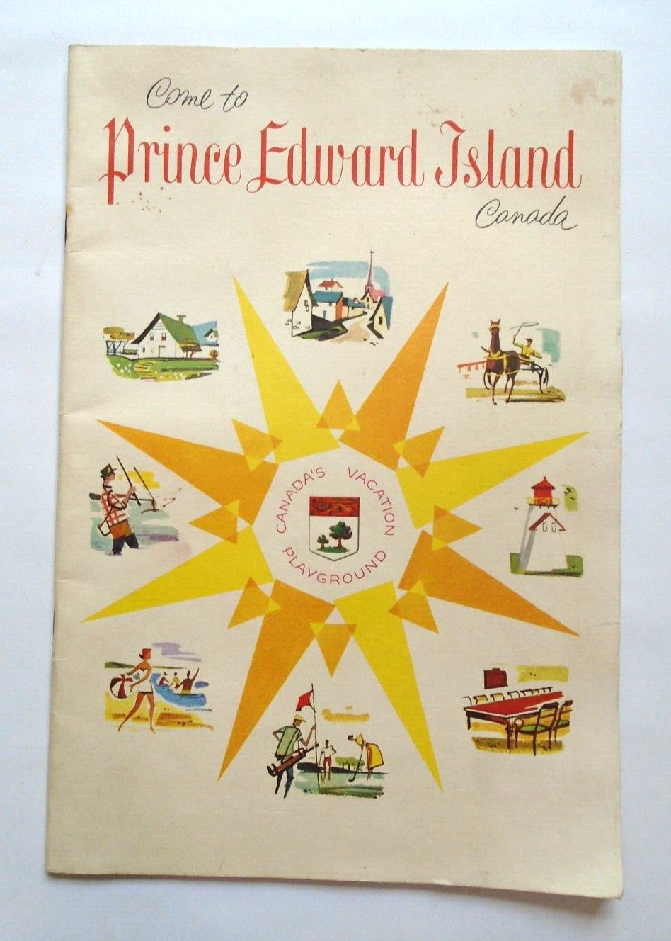 Vintage 1959 Prince Edward Island Travel Guide Book With Map