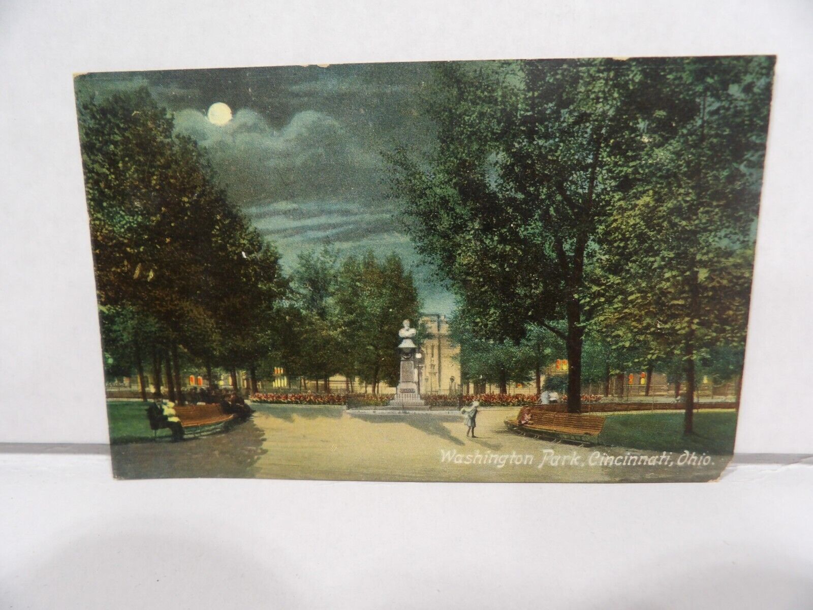 Washington Park Cincinnati OH 1908 Vintage Postcard
