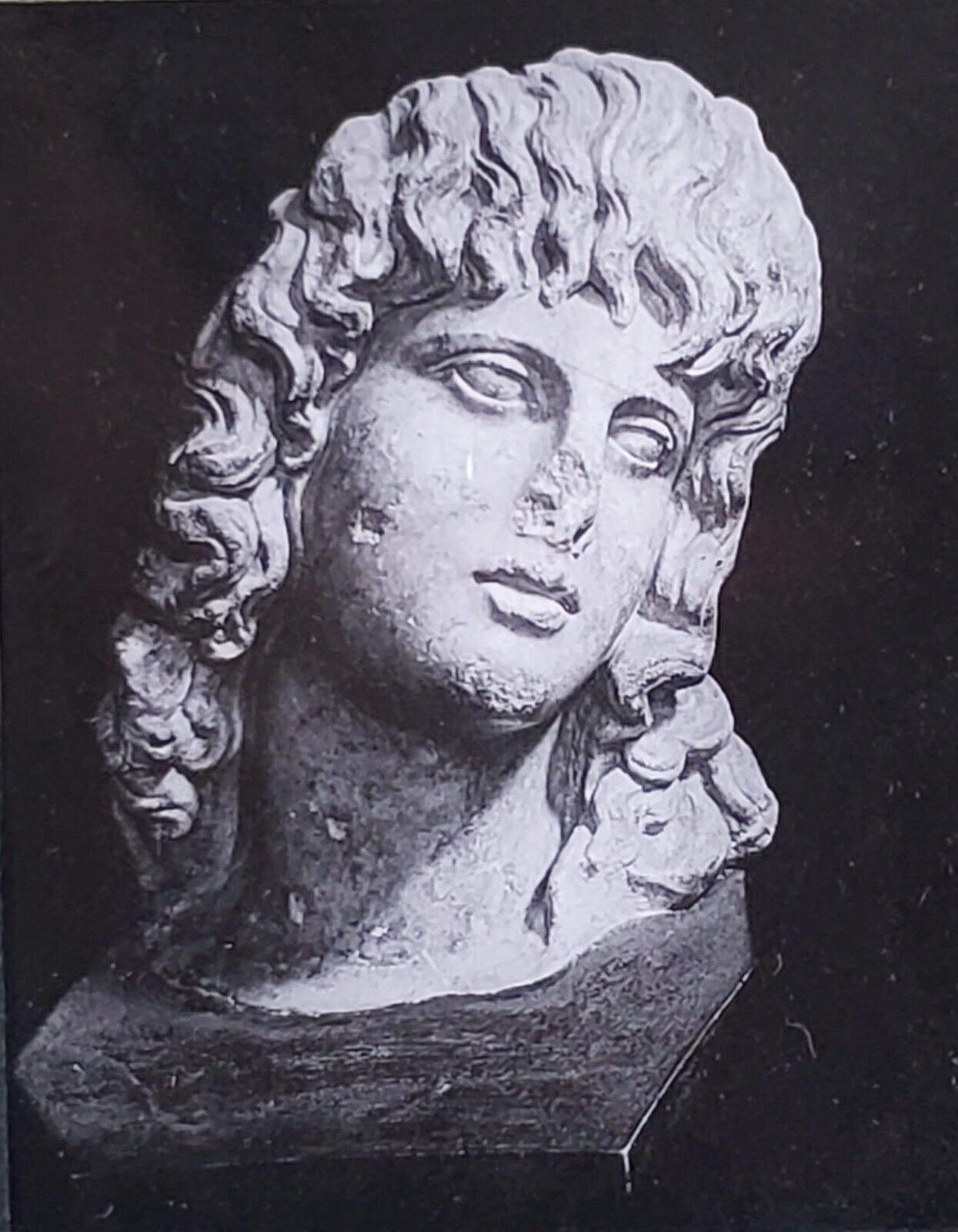 Female Head From the Dipylon, Athens National Museum, Magic Lantern Glass Slide
