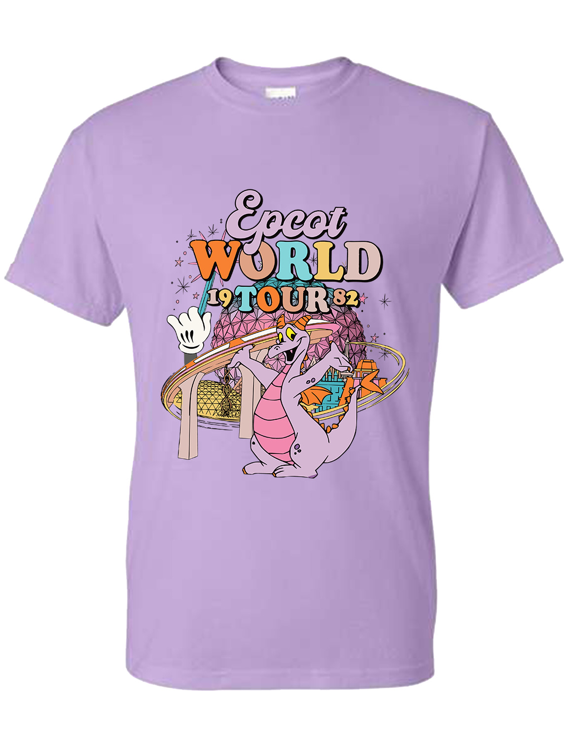 Figment Epcot Walt Disney 1982 World Tour T-Shirt ***NEW***