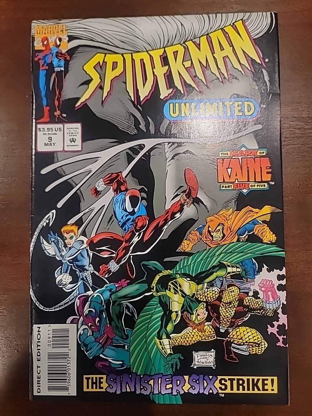 Spider-Man Unlimited #9 VF / NM (Marvel Comics 1995) Direct Edition