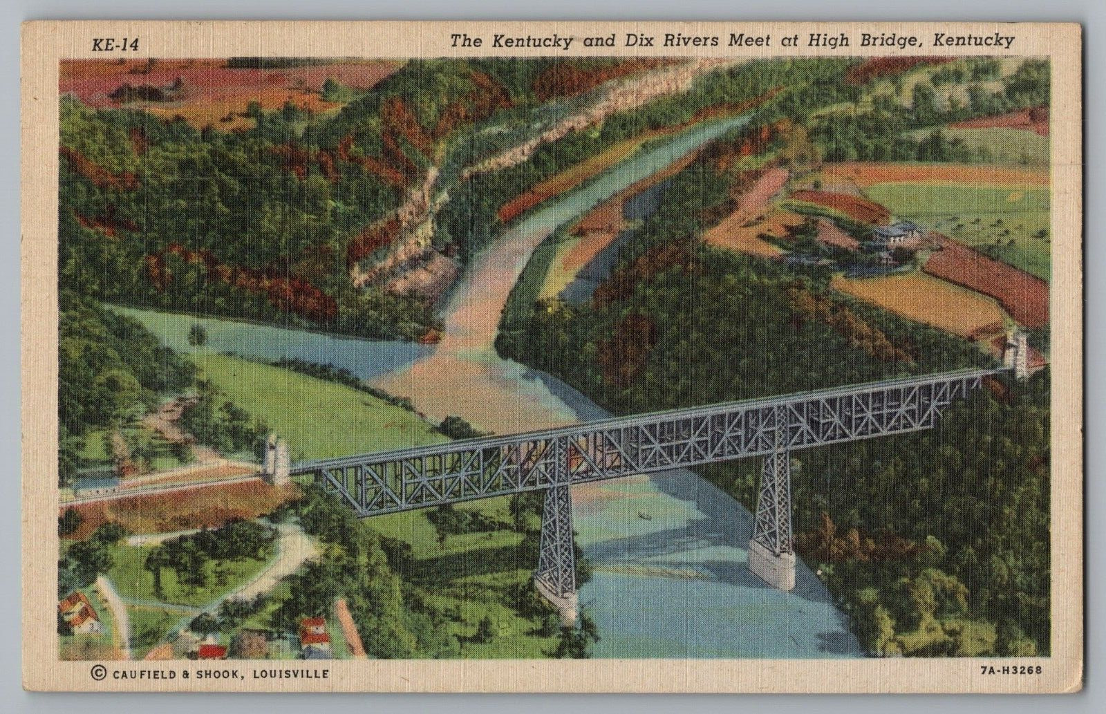 Postcard High Bridge, Kentucky