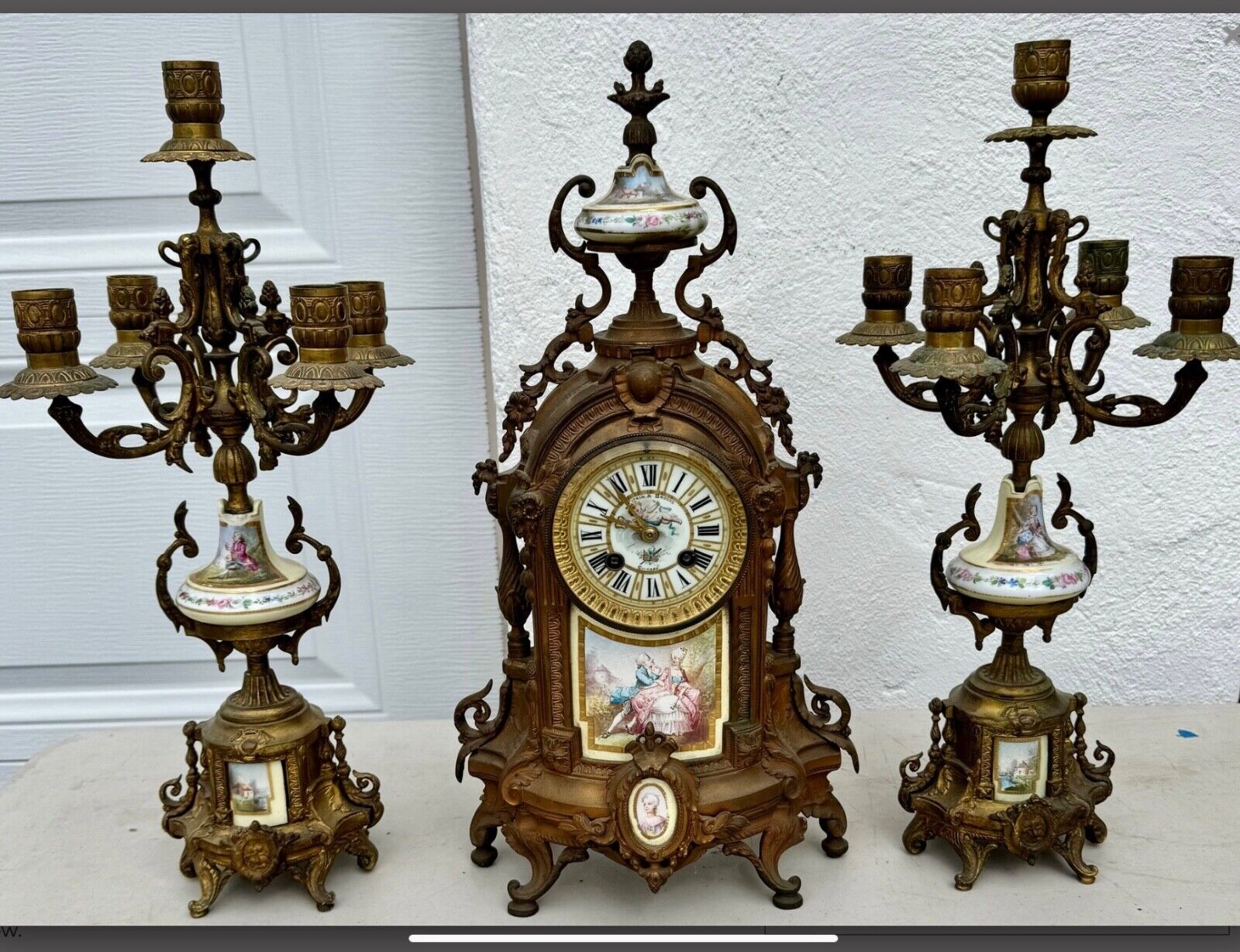 antique french clock 19 C