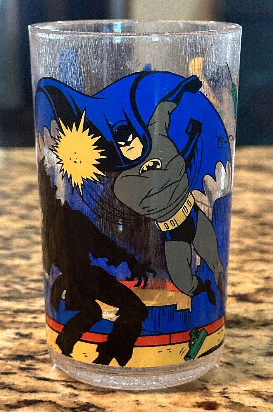 Vintage The Adventures Of Batman & Robin Plastic  Cups Animated Series Zak 93