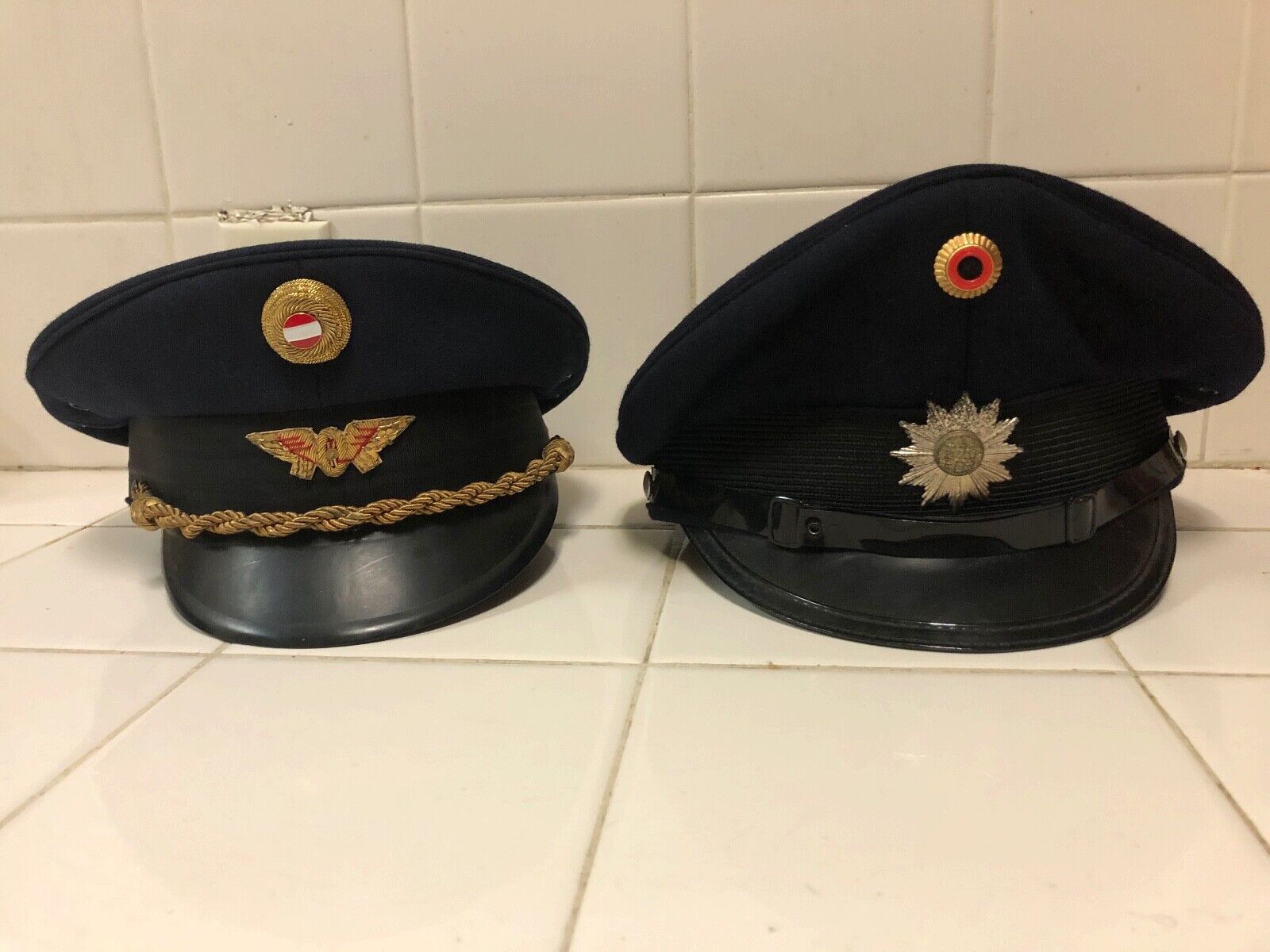 An Austrian Railway Hat And 80\'s Hamburg Police Used By David Hassellhoff 