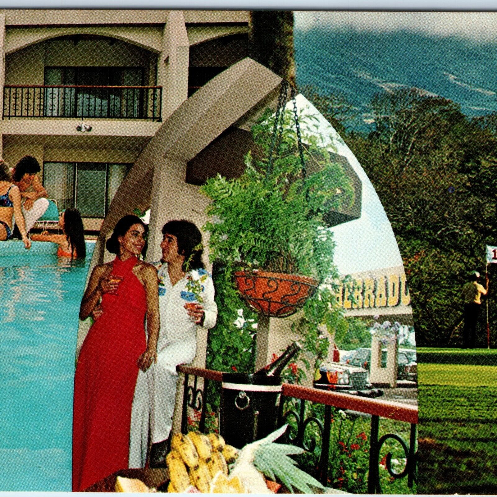 c1970s San Jose Costa Rica Hotel Herradura Inn Golf Cancel Stamp Cover 4x6 PC M6