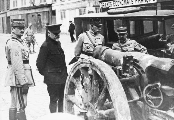 World War I Villers Cotterets Germans Captured Trophies On July 22- Old Photo