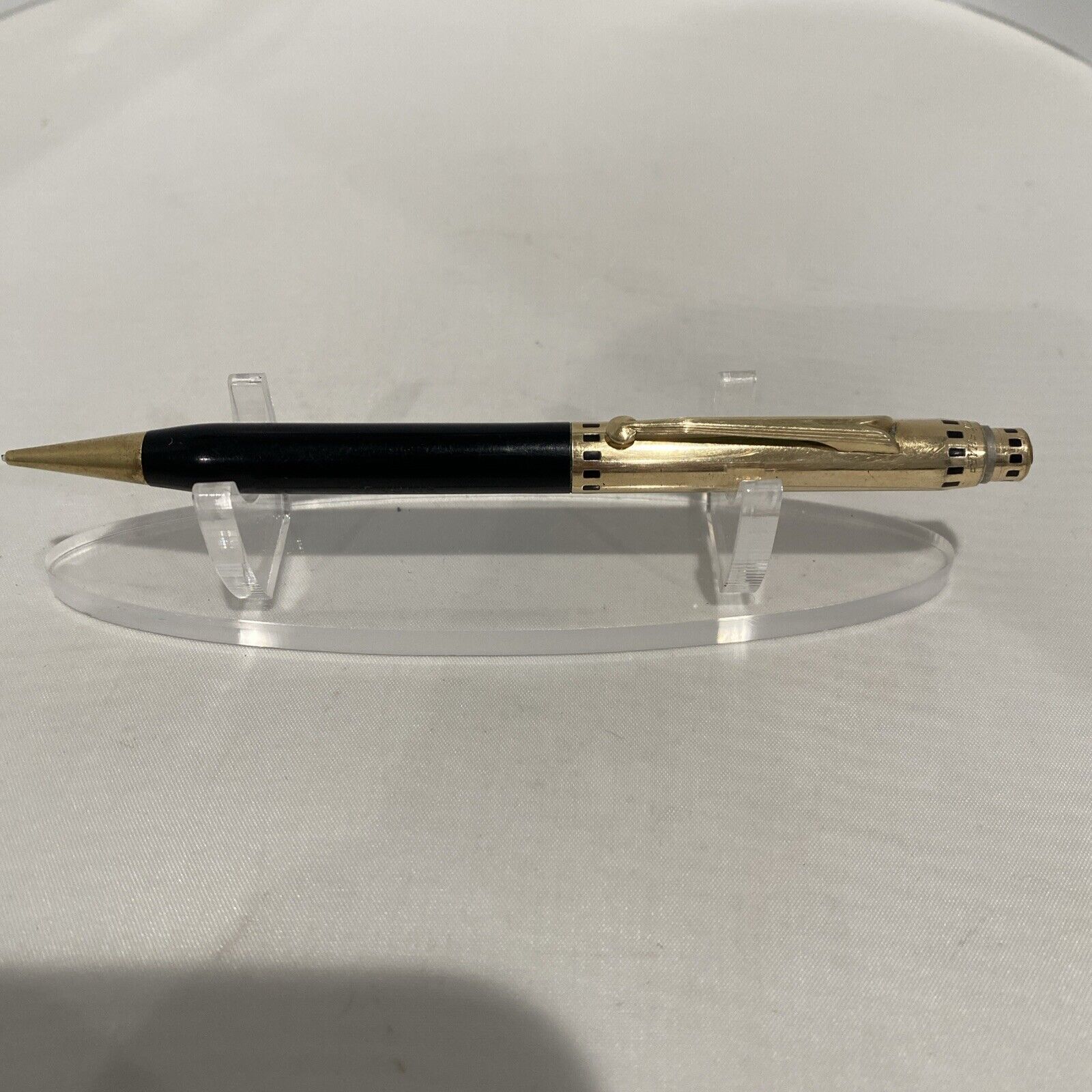 Antique 1930’s Eversharp Coronet Black Pyralin Mechanical Pencil GF Cap Repealer