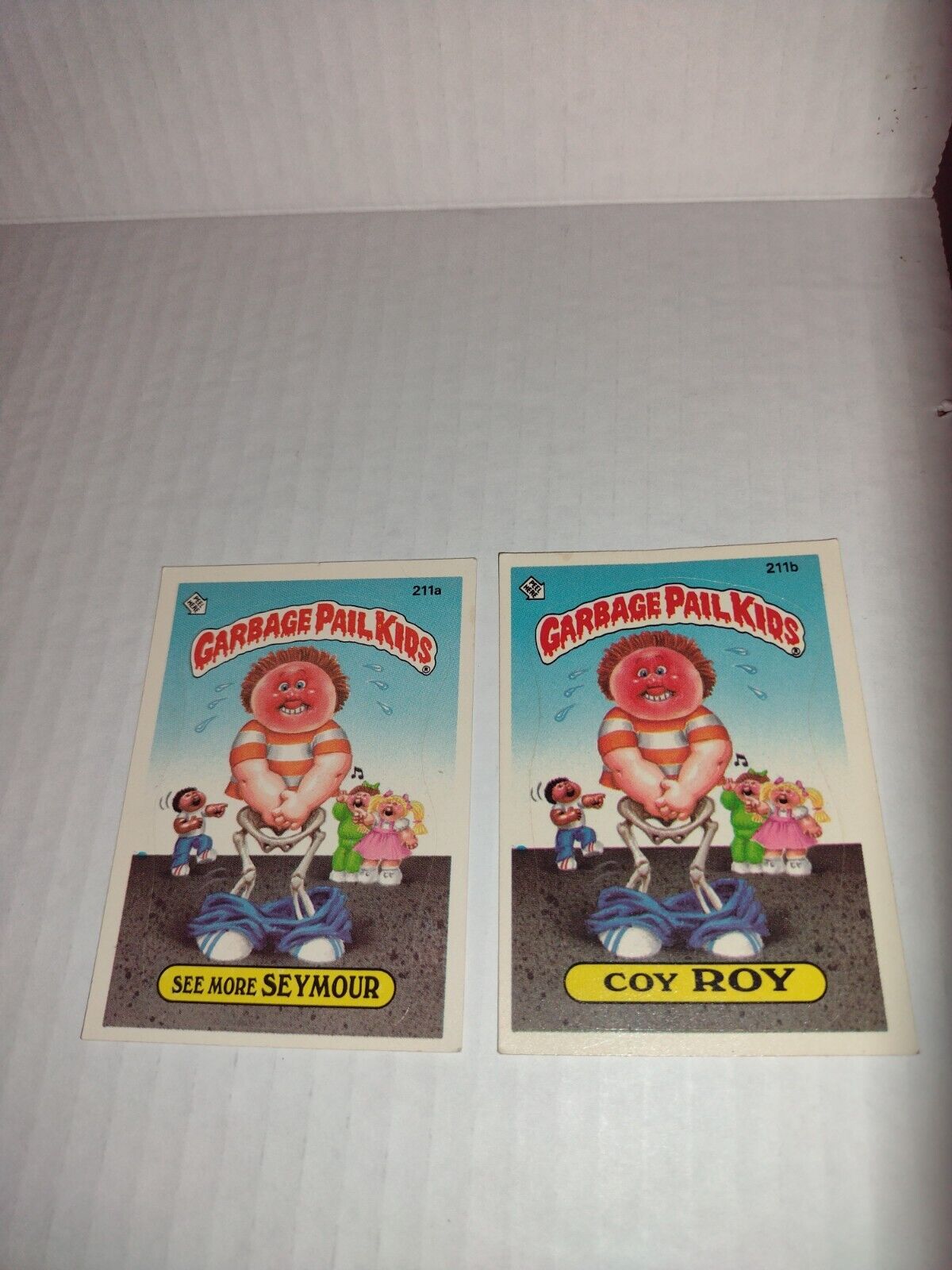 1986 Topps Garbage Pail Kids Card #211b COY ROY Original Series GPK Vintage
