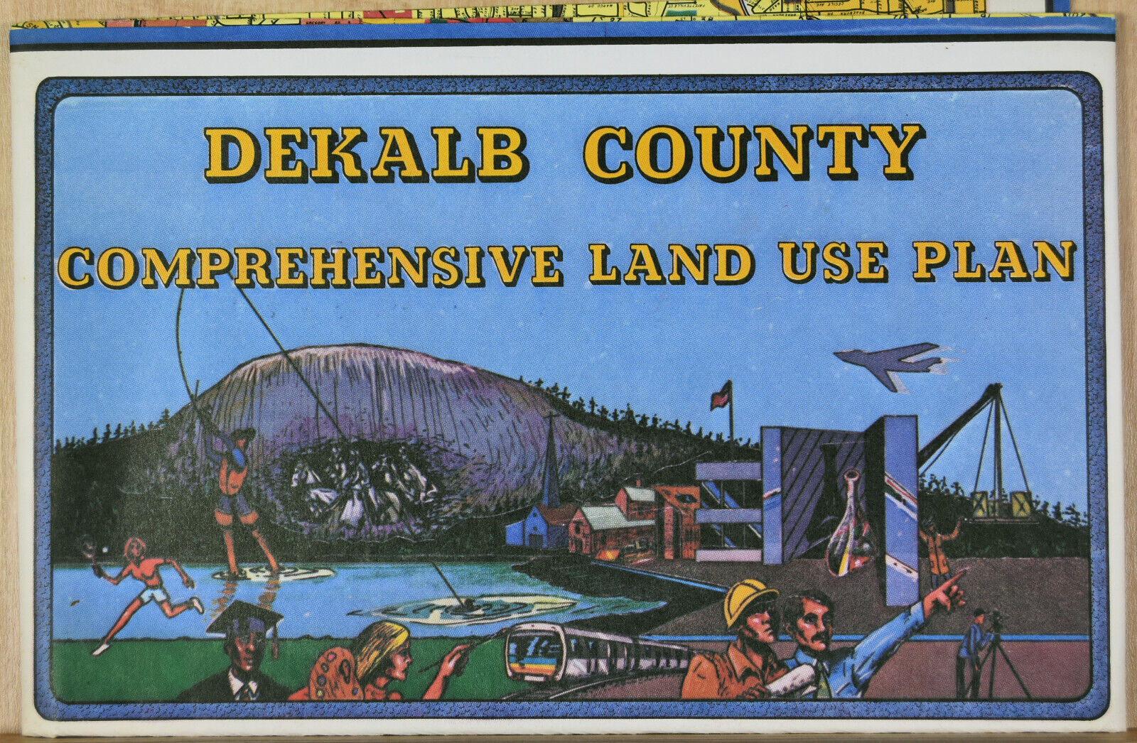 1974 Dekalb County Comprehensive Land Use Plan GA Folded Map
