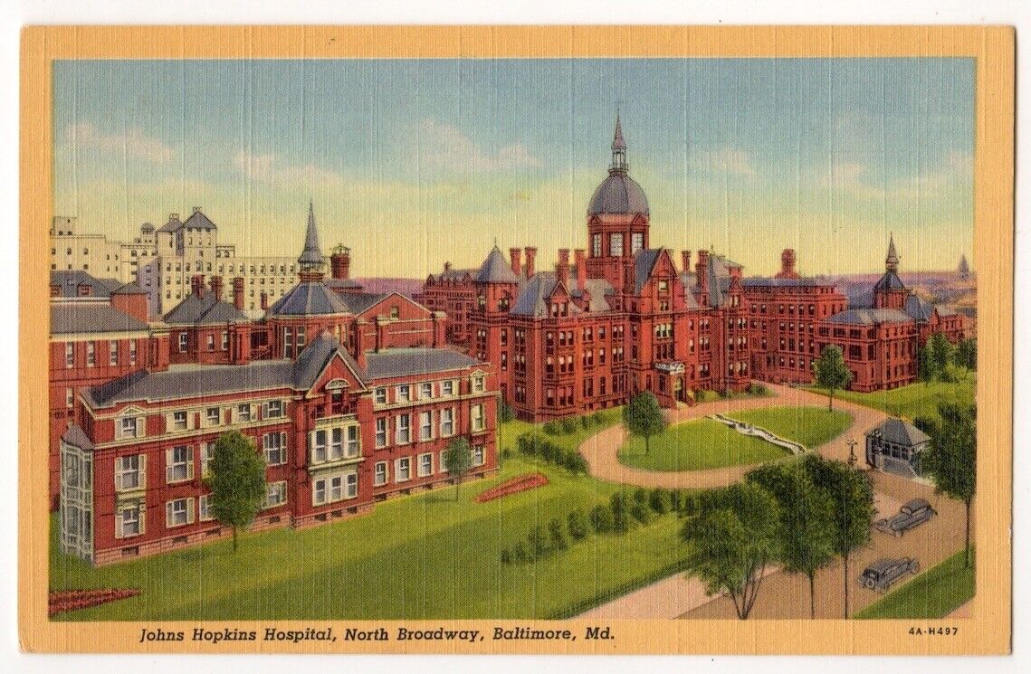Baltimore Maryland c1930\'s Johns Hopkins Hospital Buildings, North Broadway