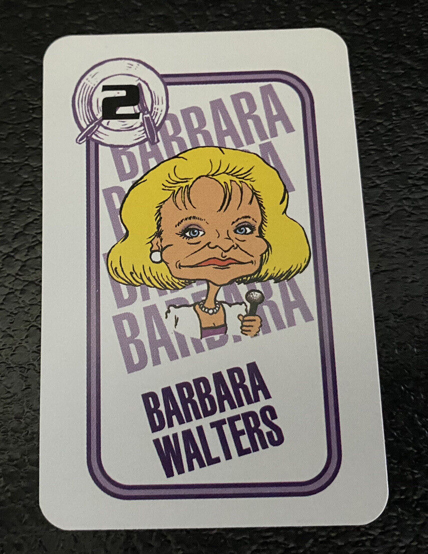 Barbara Walters Card 1994 Power Lunch Game Trading Game TV Talk Show Host  90s