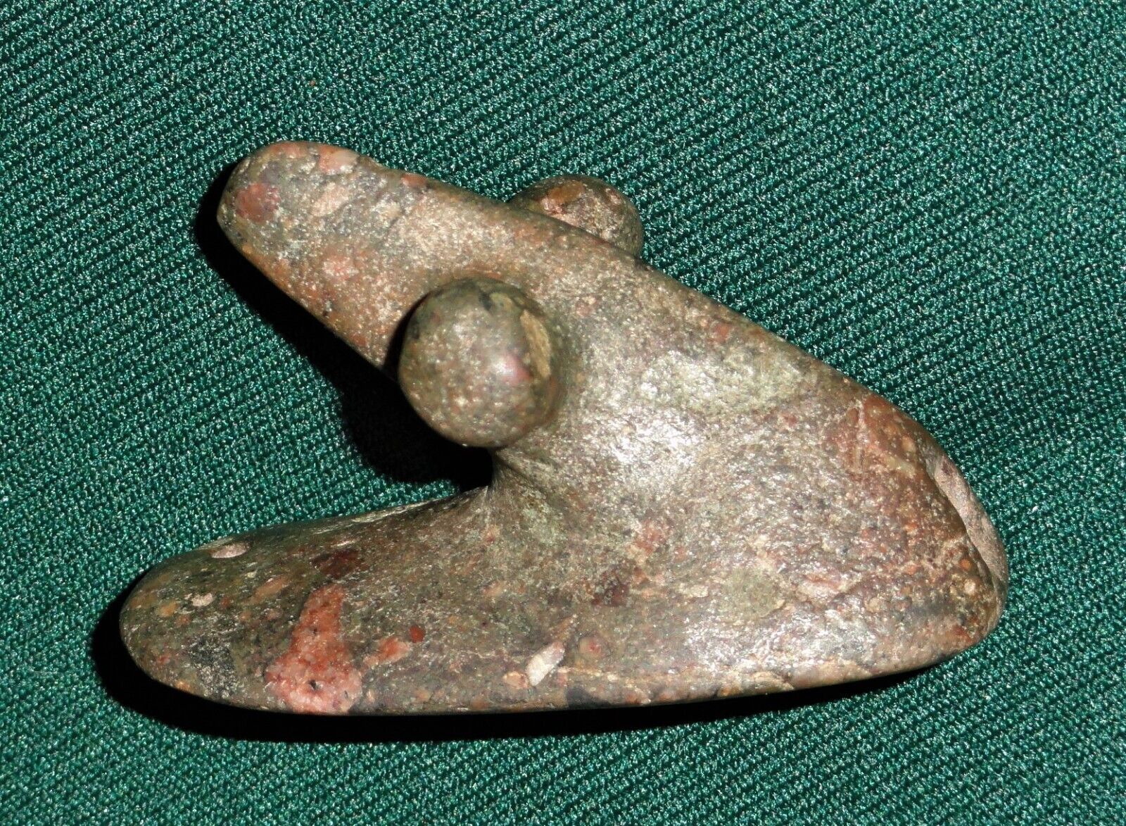 Authentic and Rare Atlatl Hook Style Bust Birdstone