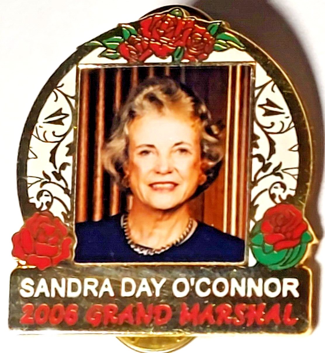 Rose Parade 2006 Grand Marshal Sandra Day O'Connor 117th TOR Lapel Pin