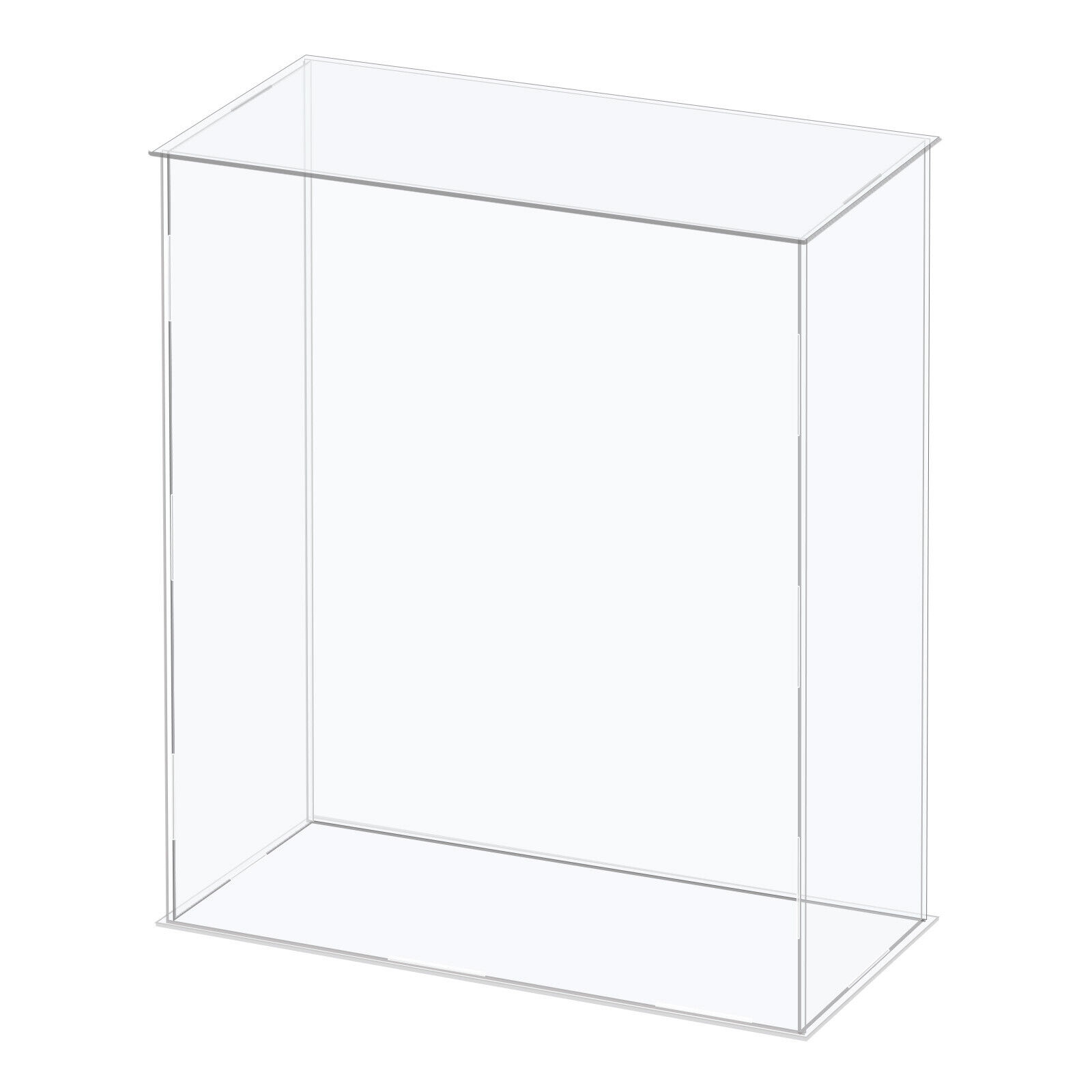 Acrylic Display Case Plastic Box Cube Storage Box Clear Assemble Showcase