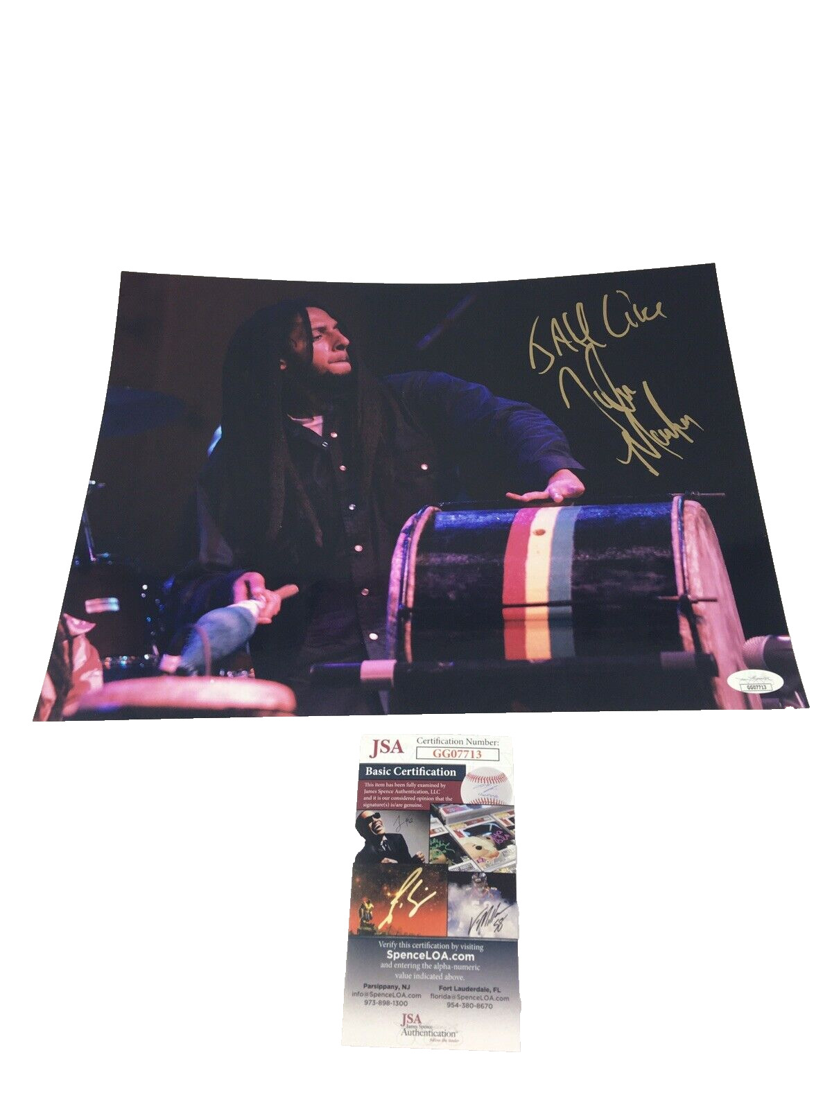Julian Marley Signed Autograph 11x14 Photo color JSA COA