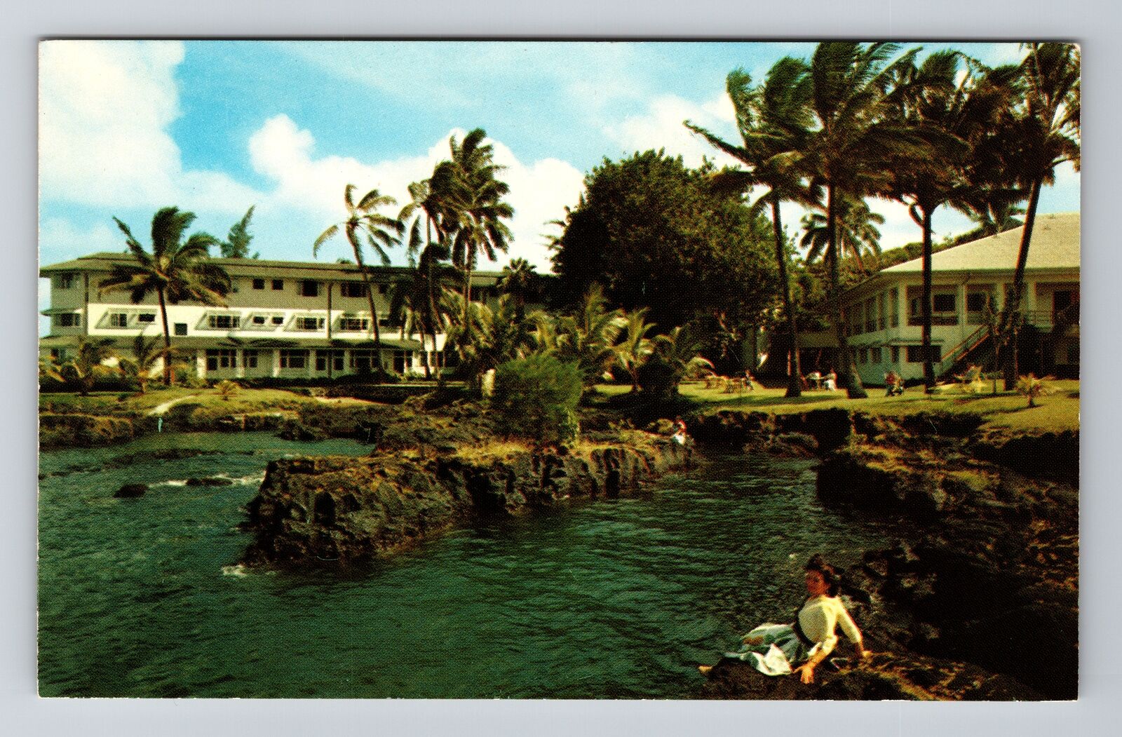 Hilo HI-Hawaii, Naniloa Hotel, Exterior, Vintage Postcard