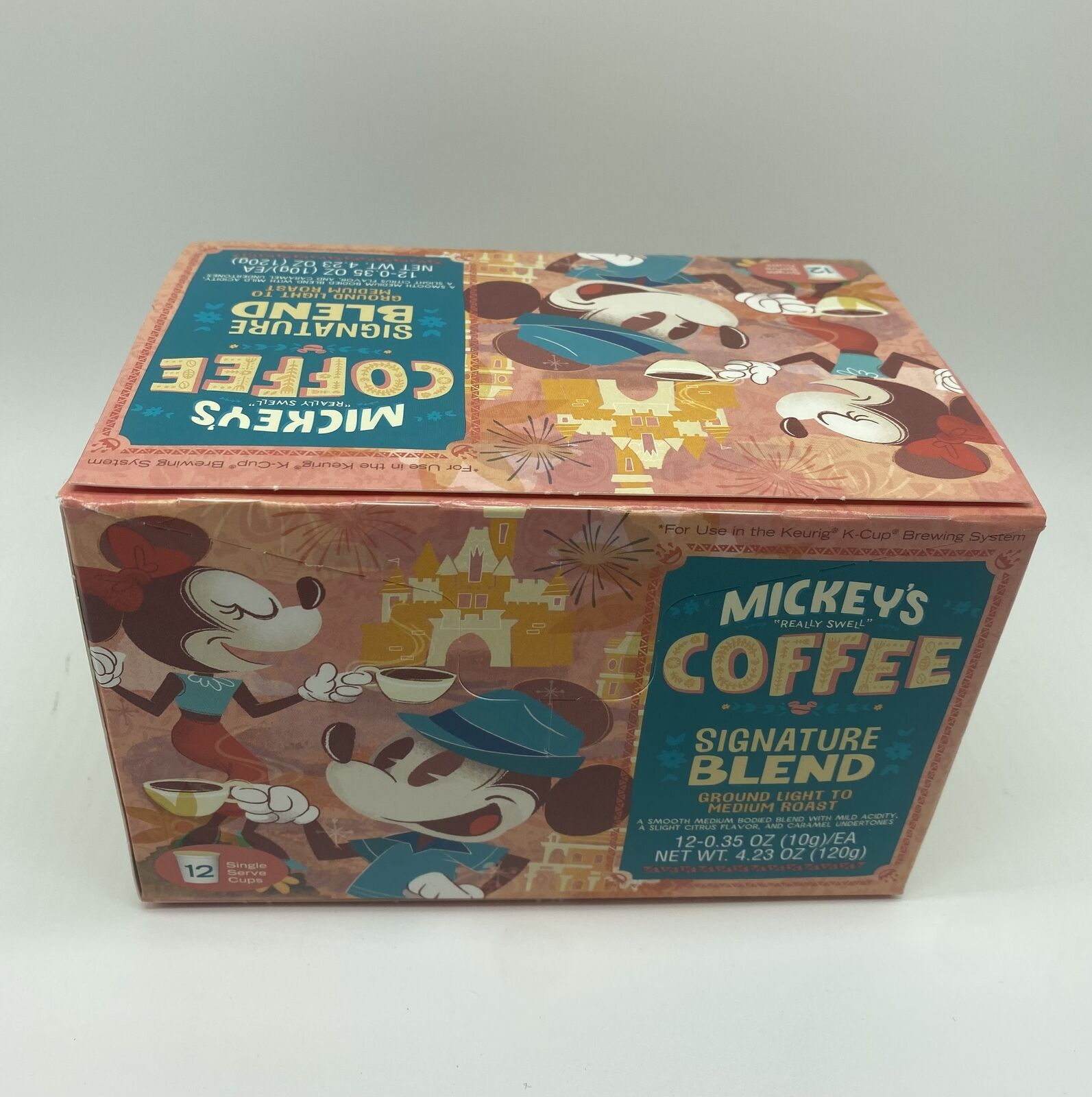 Disney Mickey\'s Really Swell Coffee Signature Blend 12 Keurig K-Cup New with Box