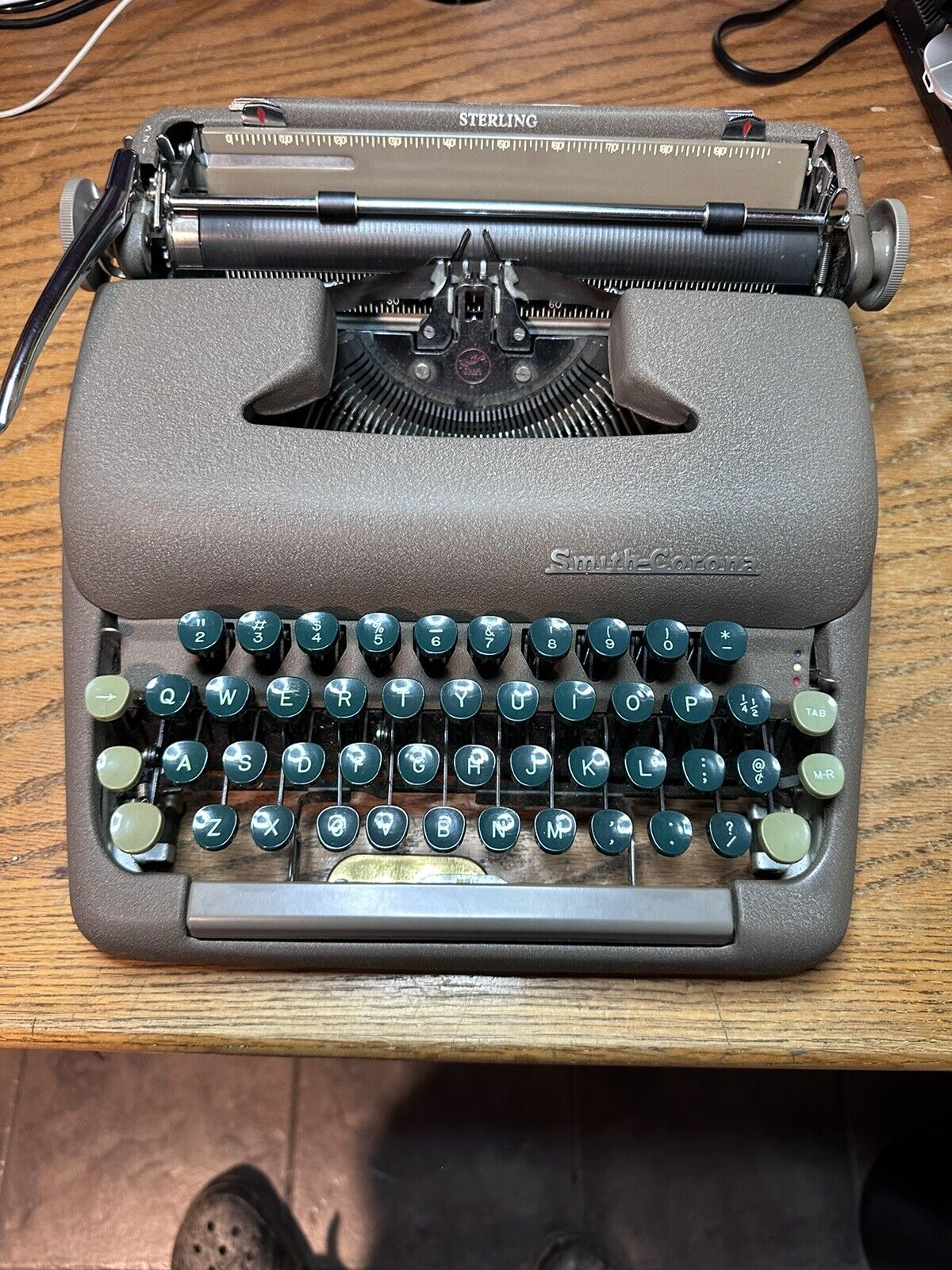 Vintage 1954 Smith - Corona Sterling Manual Typewriter  With Case