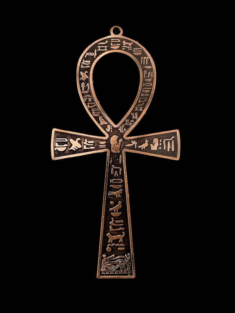Ancient Egyptian Key of life from Brass , Handmade Ankh key ( 3 colours )