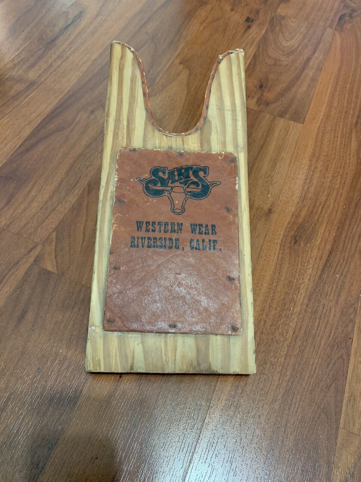 Vintage Sam’s Western Wear Wooden Boot Remover 