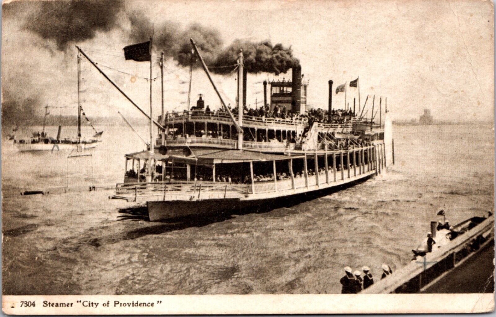 Postcard Steamer City of Providence