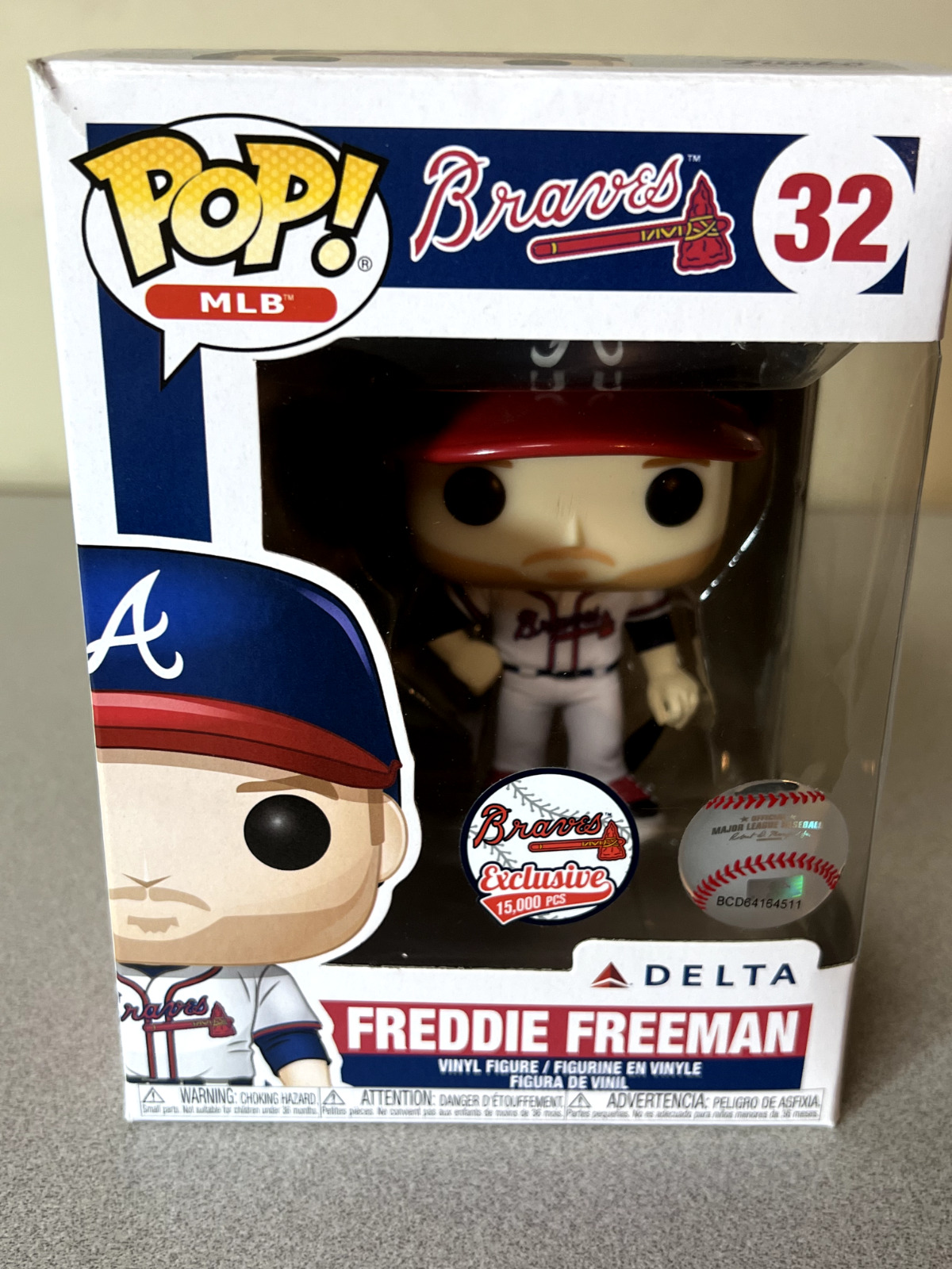 Atlanta Braves  Freddie Freeman Funco Pop Figure #32 Delta NIB