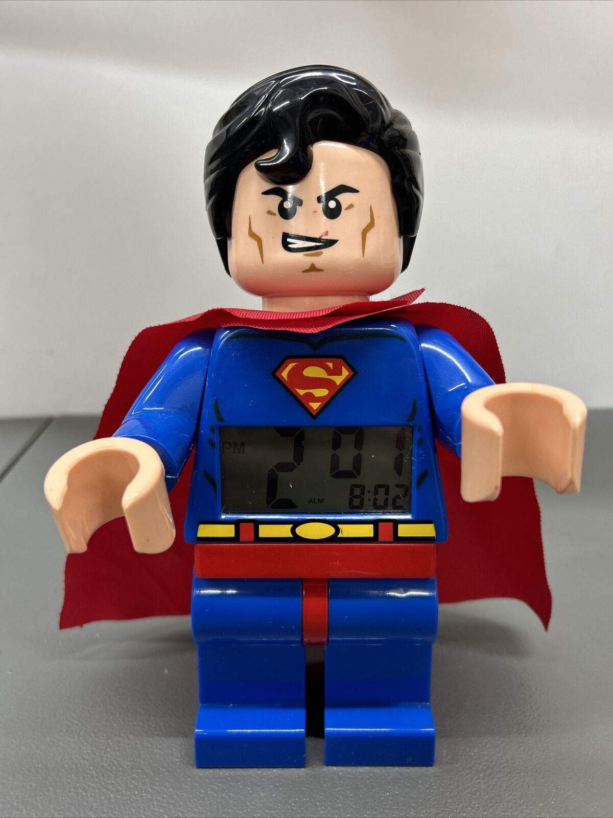 2013 Lego Superman Digital Alarm Clock DC Comics Super Heroes Tested Works 9”