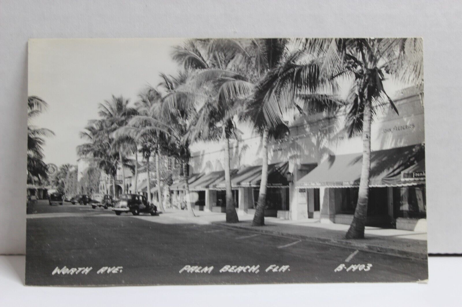 Worth Avenue, Palm Beach Florida RPPC