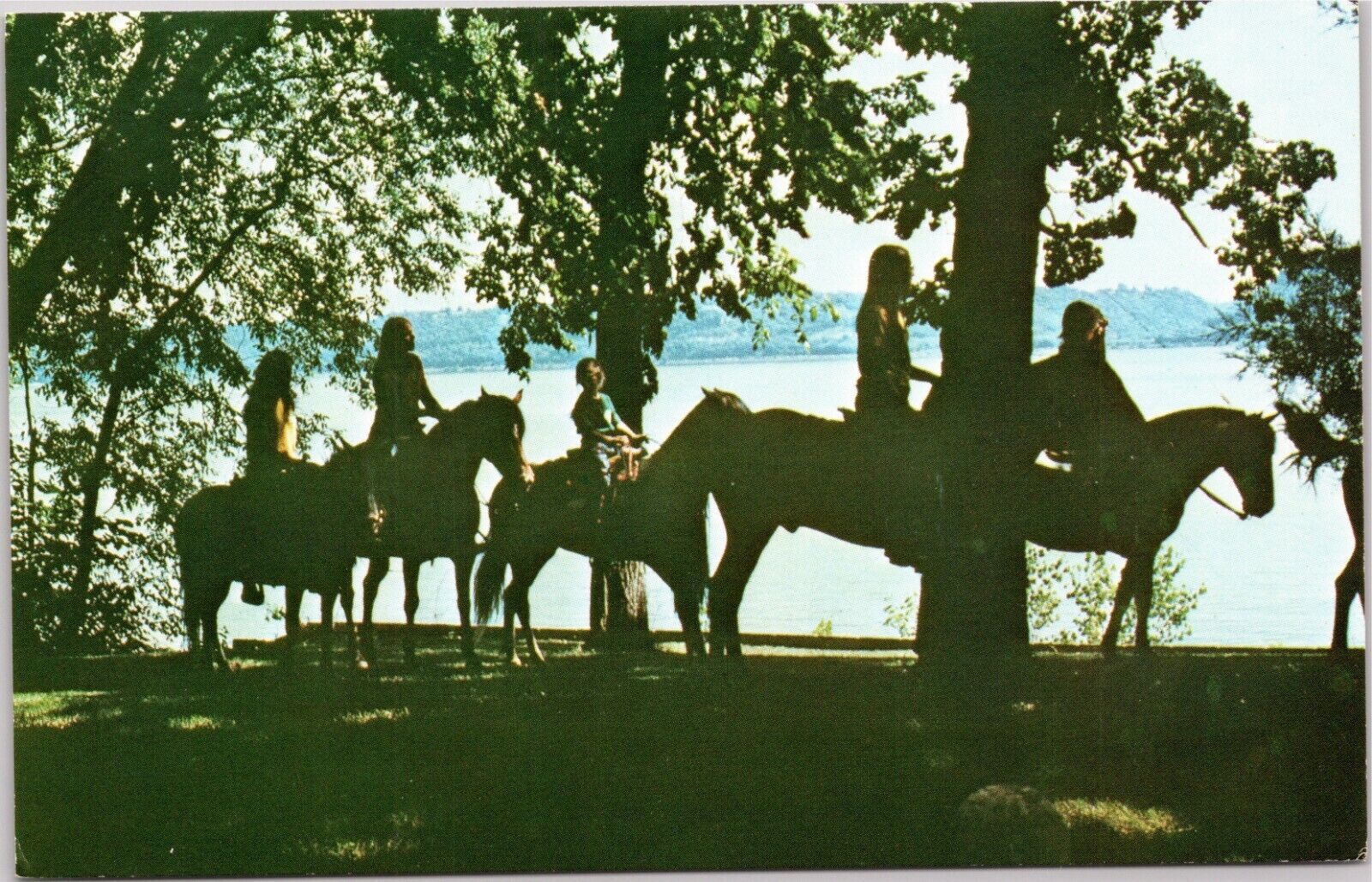 Camp Villa Maria - people on horseback - Frontenac Minnesota