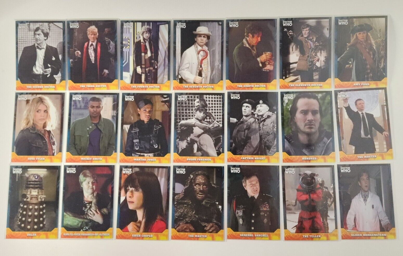 Lot of 21 - 2016 / 2017 Topps Doctor Who Signature Series Trading Cards Dr BBC
