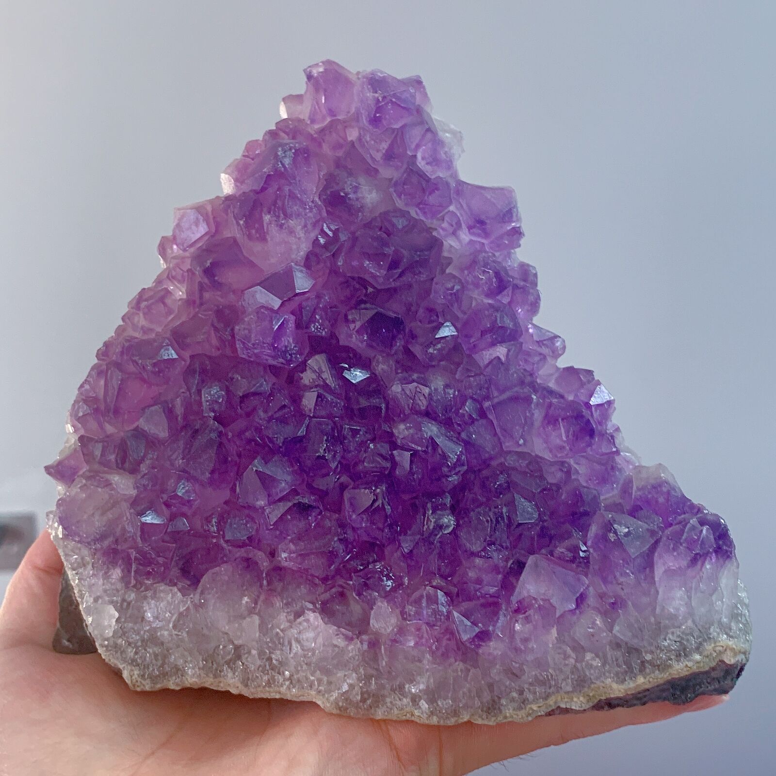 1230G Natural unique Amethyst geode quartz cluster crystal specimen Healing