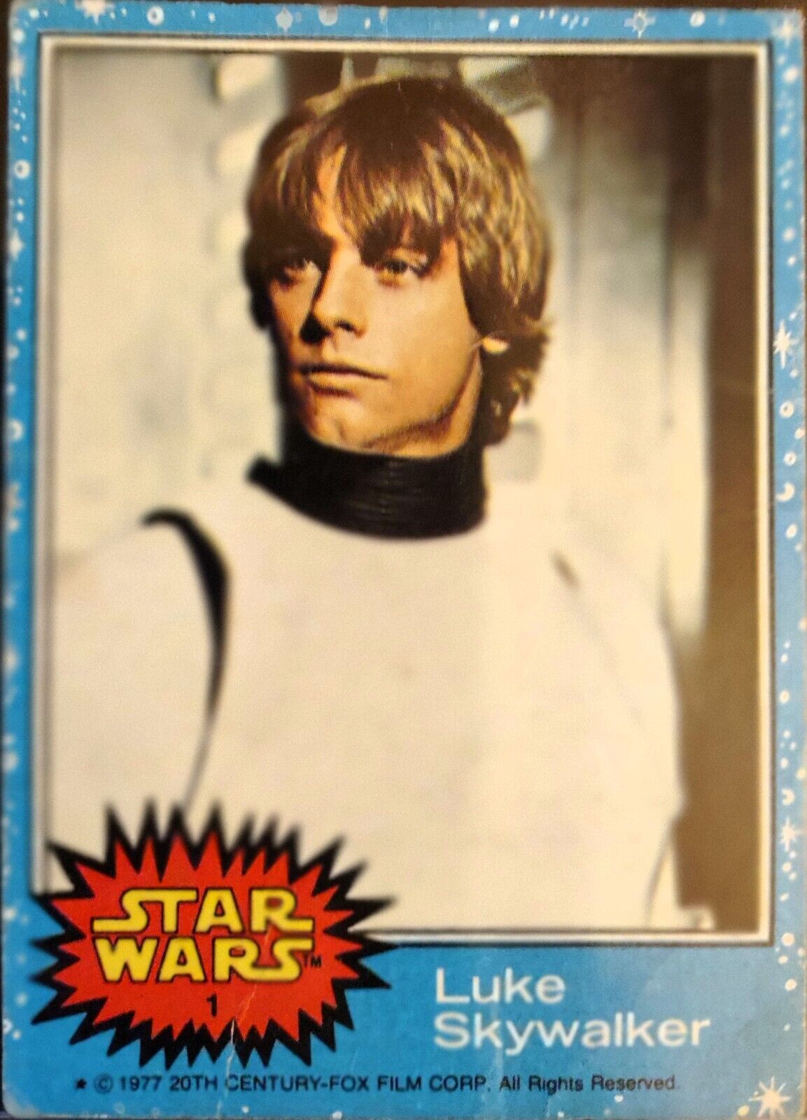 1977 Topps Star Wars #1 Luke Skywalker Card Base Set **VG**