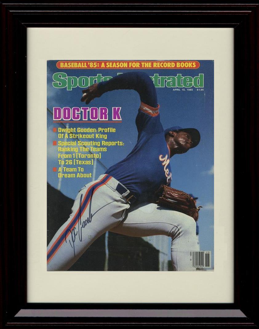 Framed 8x10 Dwight Gooden - Sports Illustrated Dr K - New York Mets Autograph
