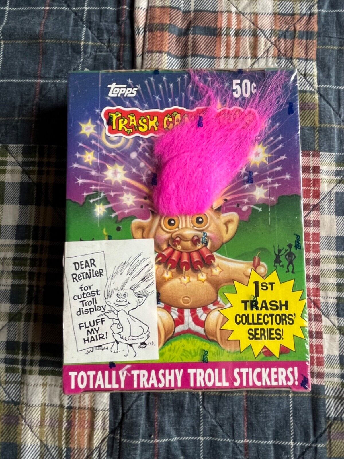 NEW SEALED 1992 Topps Trash Can Trolls Trading Cards 1st Series Box Pink Hair