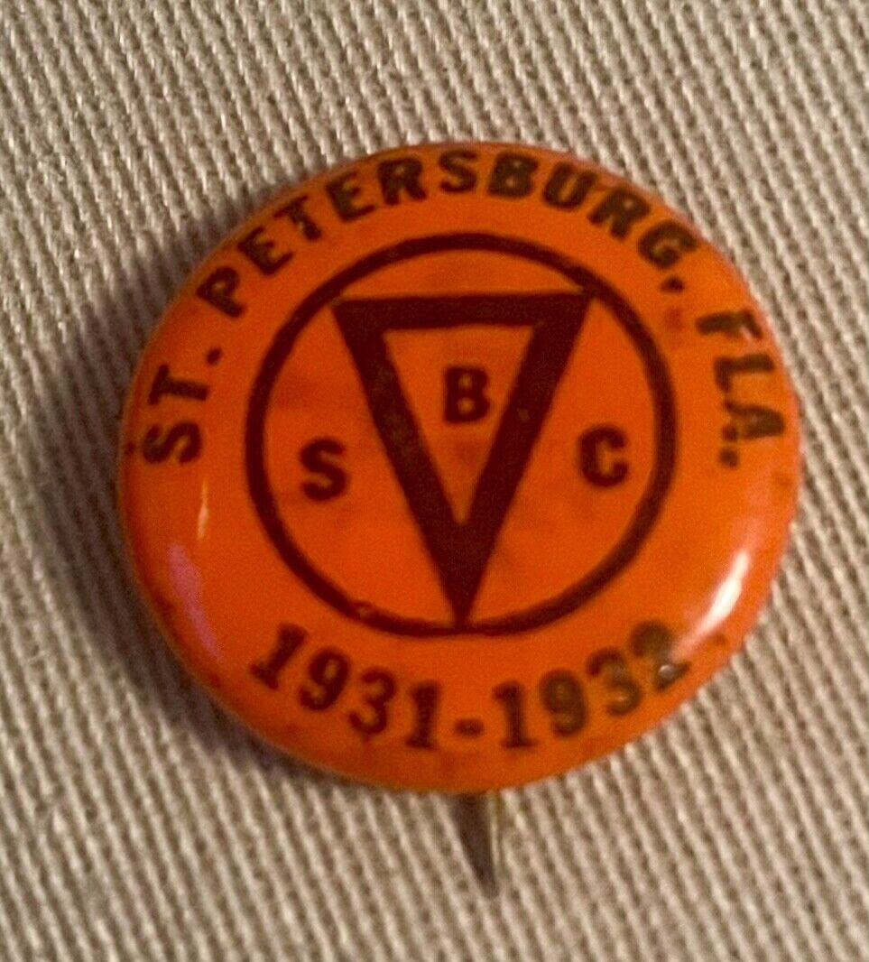 1931-1932 St. Petersburg Florida Shuffleboard Club Membership Pin