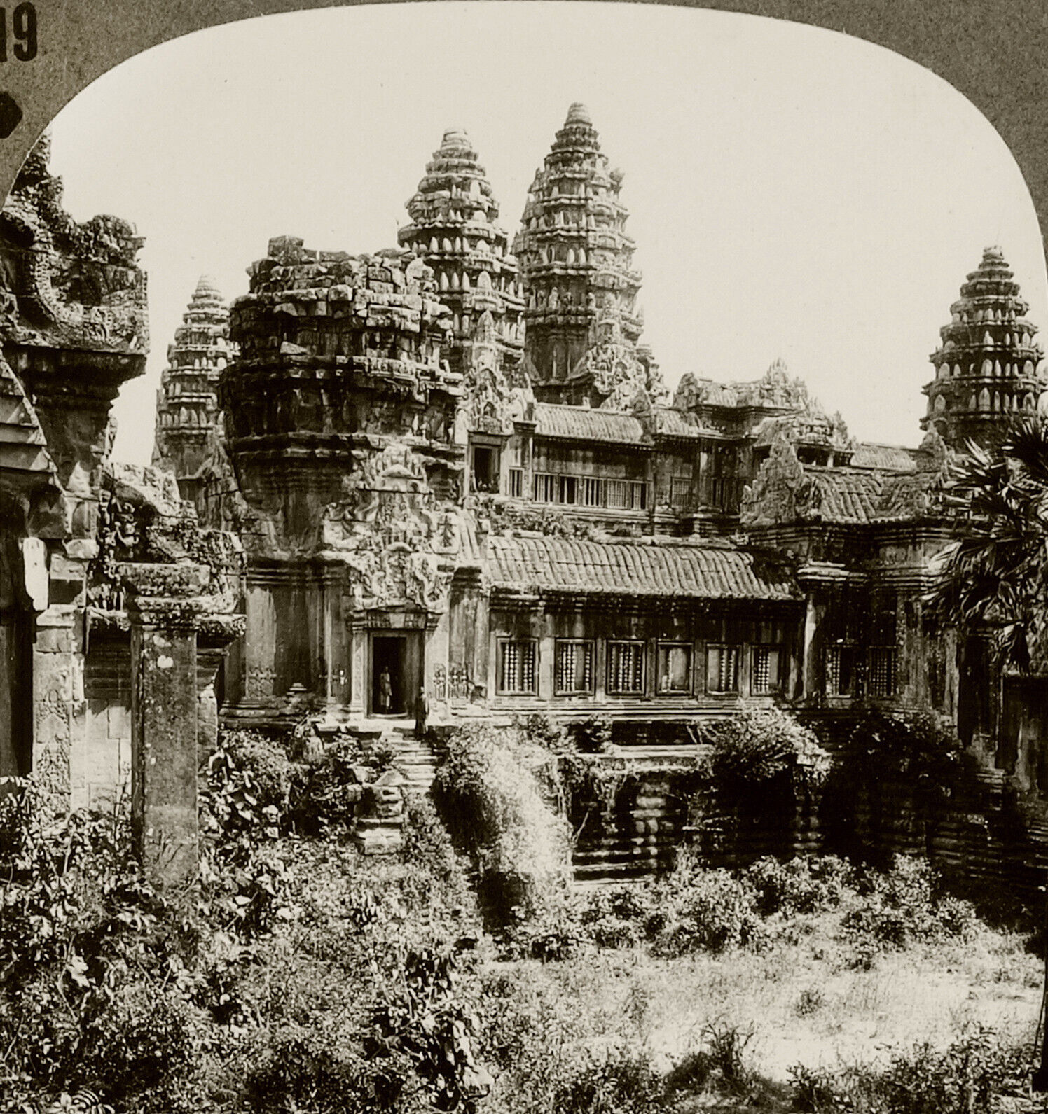 Keystone Stereoview The Ruins of Angkor Wat, Cambodia From 600/1200 Set #919 T3
