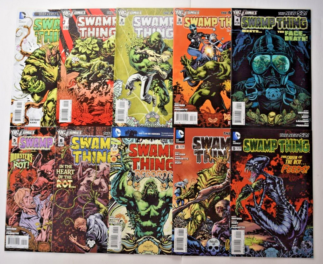 SWAMP THING 24 ISSUE COMIC RUN 1-40 & ANNUAL 1 (2011) DC COMICS