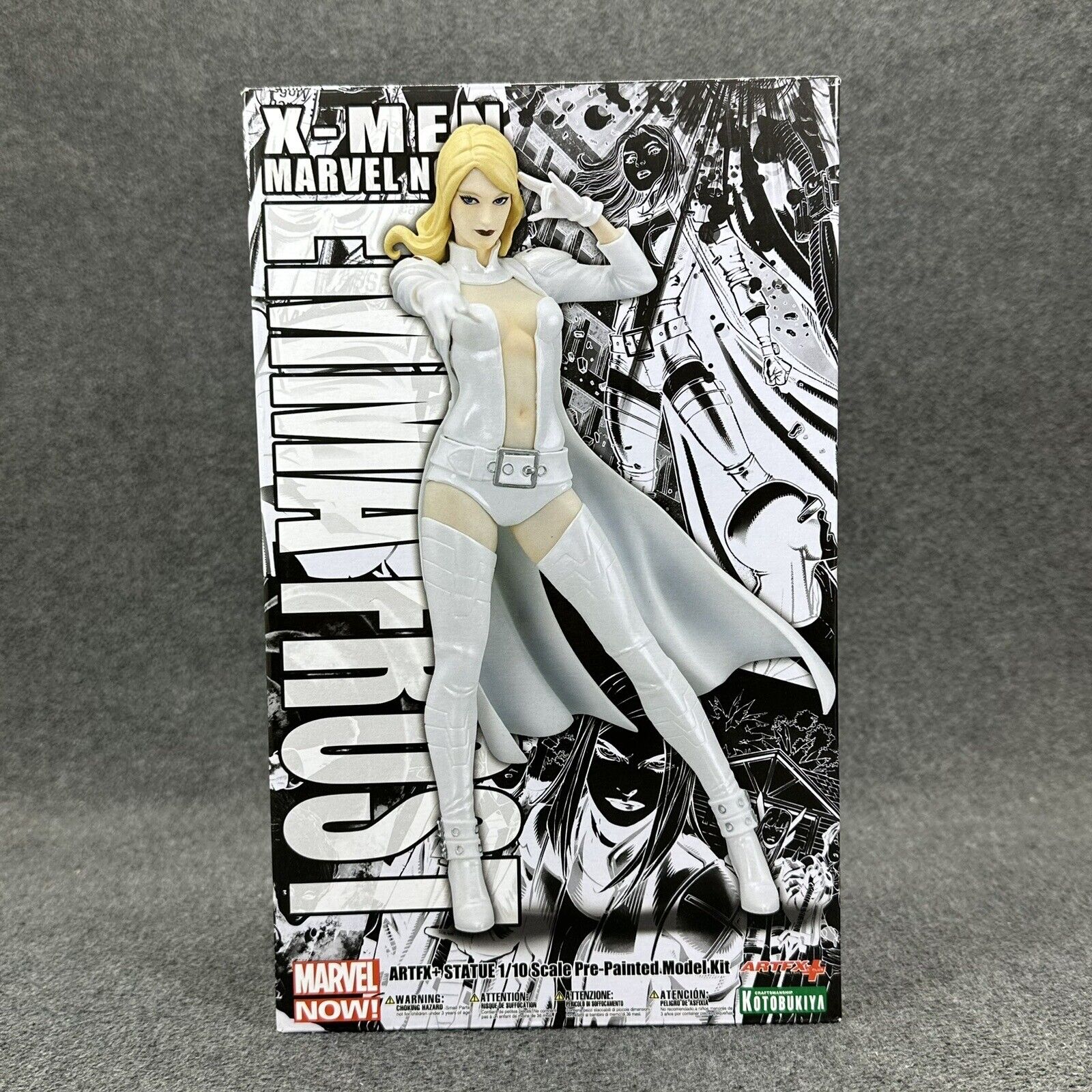Kotobukiya ARTFX+ Marvel Now Emma Frost Statue White Suit 1/10 Statue In Box