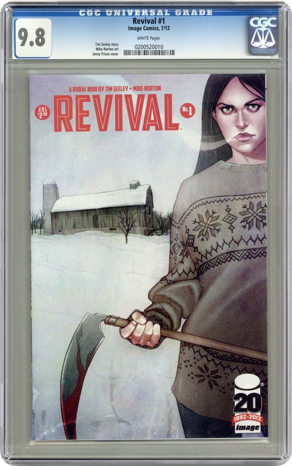 Revival 1A Frison 1st Printing CGC 9.8 2012 0200520010
