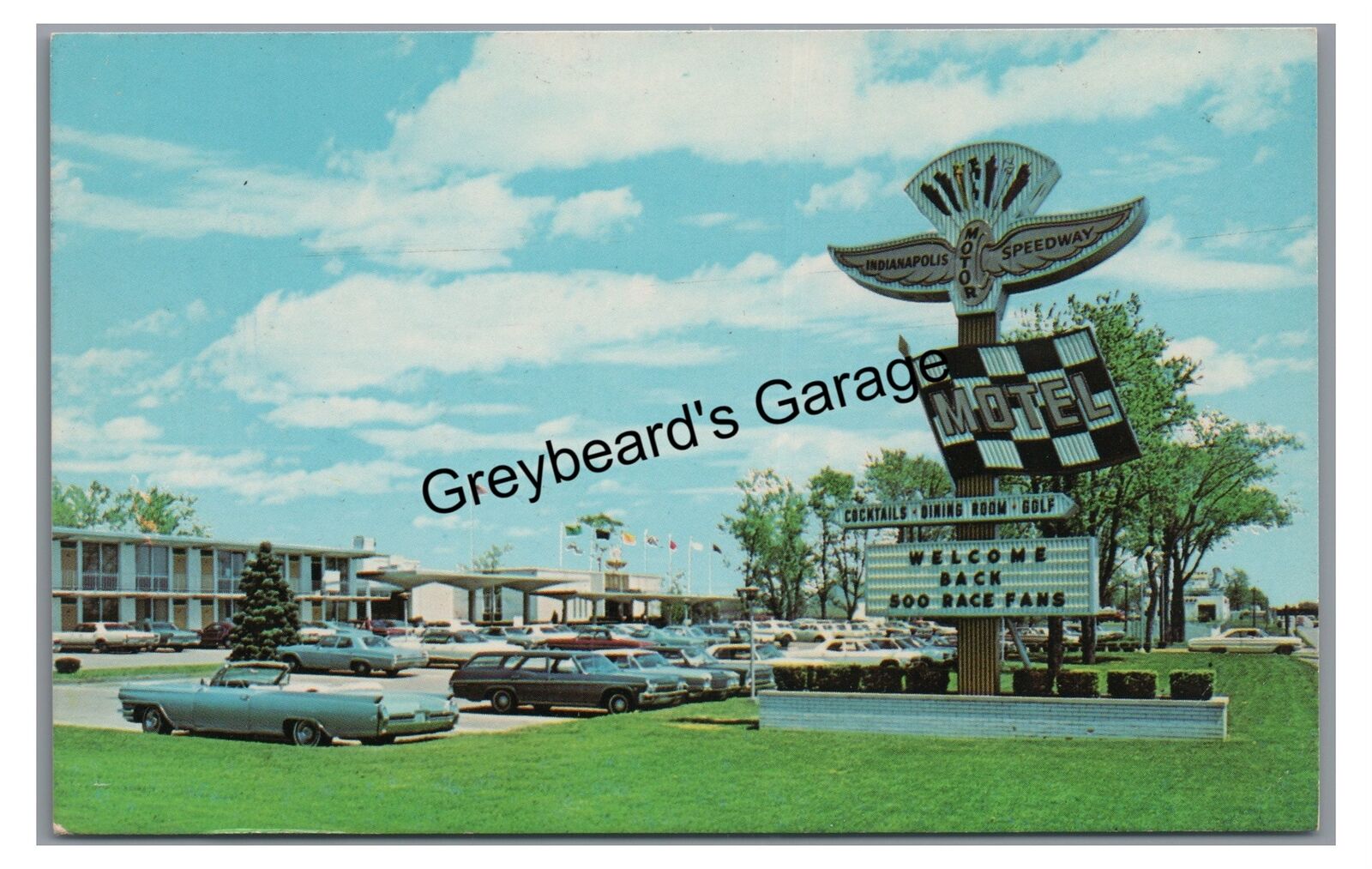 RPPC Indianapolis Motor Speedway Motel INDIANAPOLIS IN Real Photo Postcard