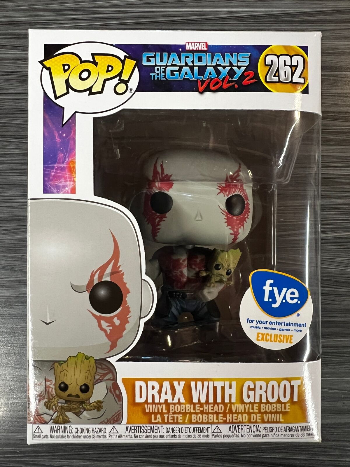 Funko POP Guardians of Galaxy 2 - Drax with Groot (FYE) #262
